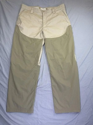 LL Bean Pantalones Para Hombres 36x31 Caqui Verde Tierras Altas Caza Campo Cepillo Nylon Chap Foto 1 de 4