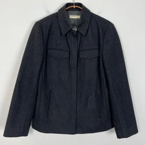J. Crew Charcoal Gray Wool Blend Field Jacket Women's Size S - Picture 1 of 9