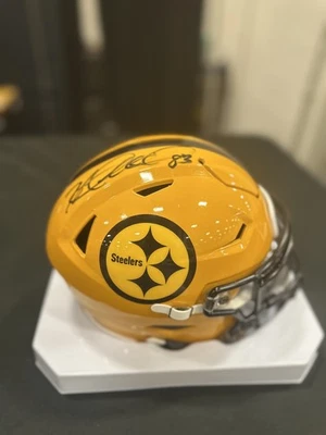 Casco HEATH MILLER Pittsburgh Steelers Nuevo Personalizado MIDI Velocidad Flex Beckett Certificado de Autenticidad Foto 1 de 4