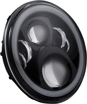 Faro LED halo personalizado Dynamics 7" motocicleta 1986-24 Harley Touring Softail Foto 1 de 2