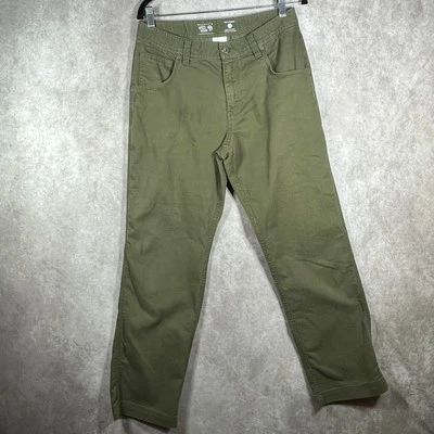 Pantalones de montaña resistentes para hombre 32X32 verdes senderismo camping exteriores bolsillos Gorpcore Foto 1 de 4