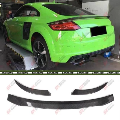 Alerón trasero negro brillante/fibra de carbono para Audi TT TTS TTRS cupé 16+ Foto 1 de 4