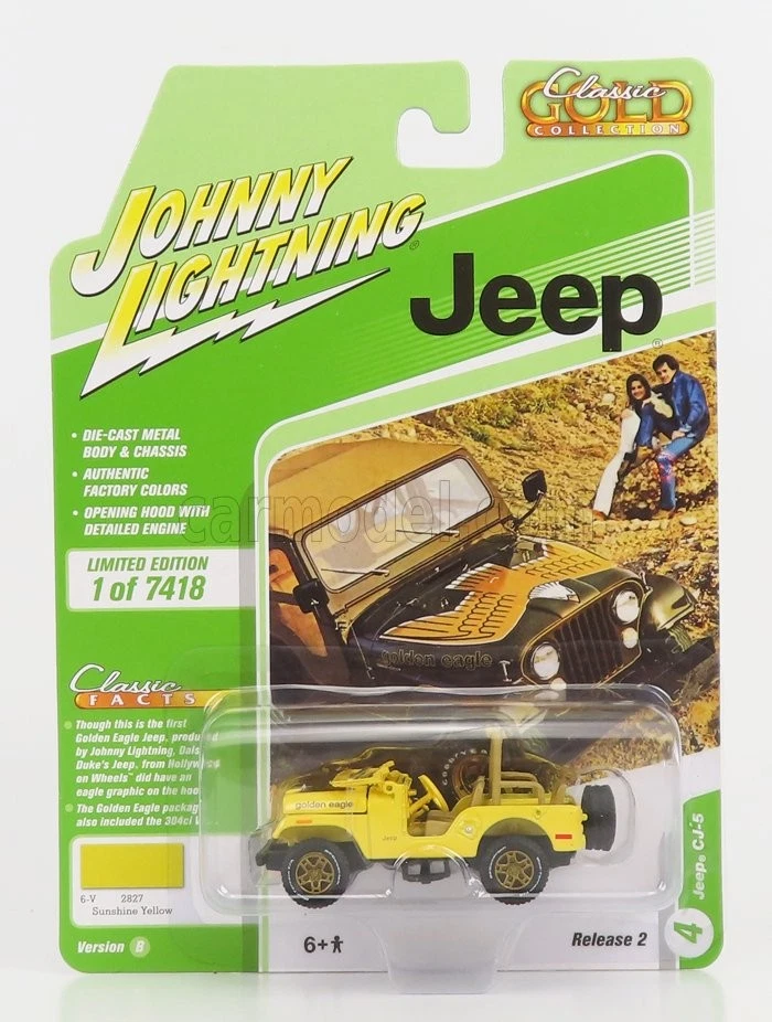 1/64 JOHNNY LIGHTNING - JEEP - CJ-5 OPEN 1977 JLCG025B-4 - Immagine 1 di 1