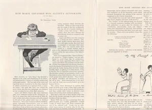 Vintage 1887 LOUISA MAY ALCOTT Zeitschrift ARTIKEL-Seiten ~ DIOGENES TUBB - Bild 1 von 3