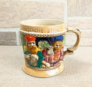 Vintage Schnurrbart Stein Taverne Trinkbecher Bar Shop JAPAN Keramik Porzellan - Bild 1 von 8