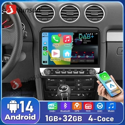Android 14 Für Audi A4 S4 RS4 00-2009 Autoradio GPS Navi WIFI BT FM DAB+ Carplay - Bild 1 von 4