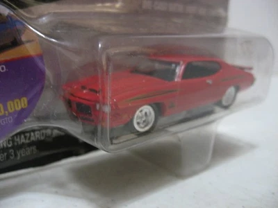 Johnny Lightning Muscle Cars EUA #55 Vermelho 1971 Pontiac GTO Judge - Imagem 1 de 4