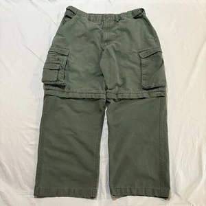 Boy Scouts Of America Uniform Convertible Cargo Pants Classic Size 36x27 Green - Picture 1 of 14