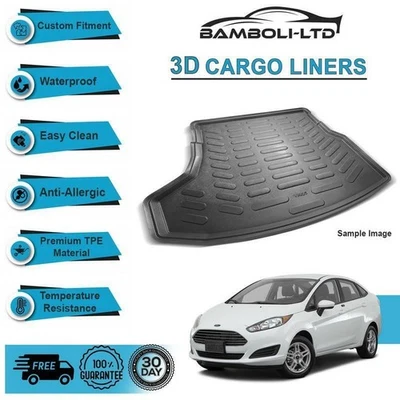 Alfombrilla maletero trasero forro carga 3D para Ford Fiesta 2017-2020 Foto 1 de 4