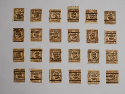 U S Coll'n de (24) usado Diffn't cities PRECAN. DEFIN-11-24-C*-1 1/2 C ENDURECIMIENTO- Foto 1 de 2