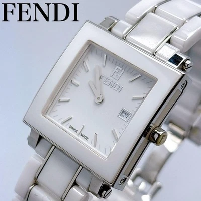 250Fendi Quadro 6200G Date Ceramic Square Watch - Image 1 of 4