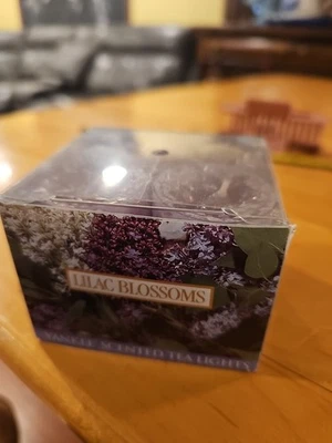 Yankee Candle Lilac Blossoms Tea Lights New  Box 12 Qty - Image 1 of 4