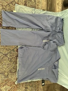 Cherokee Men's Scrubs Pair WW190 Bottoms , WW695 Top, Ciel Blue , Size L - Picture 1 of 3