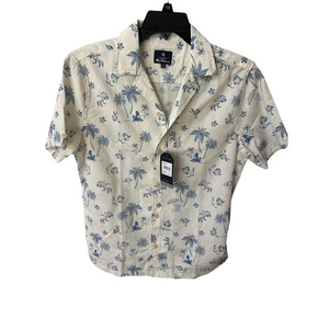 NWT Ben Sherman Men's Hawaiian Print Short Sleeve Shirt – Size S – Retail $99 - Picture 1 of 8