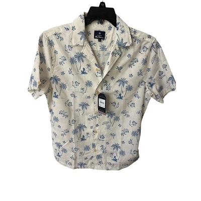 NWT Ben Sherman Men's Hawaiian Print Short Sleeve Shirt – Size S – Retail $99 - Image 1 of 4