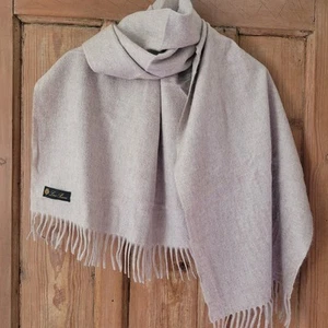 Unisex Loro Piana Cashmere Beige/Cream Scarf Made In Italy 17"×37" - Picture 1 of 11