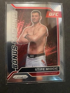 Stipe Miocic - 2022 Prizm UFC Mixed Martial Arts "Bonus Machines" Card #21 - Picture 1 of 2
