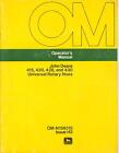 John Deere 415 420 428 430 Universal Rotary Hoes Operators Manual OM-N159315