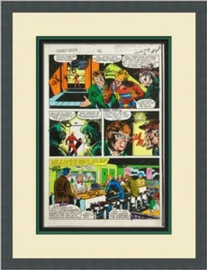 Original Ghost Rider 3 Comic Book Page Color Key w/ Editors Notes CUSTOM FRAMED - Picture 1 of 6