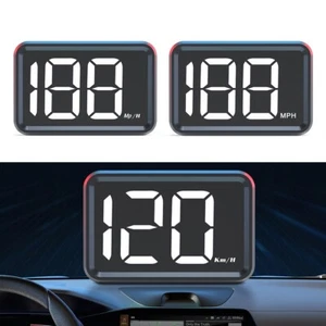 MPH Car HUD Head-up Display GPS Digital Speedometer Big Font For Truck Auto - Picture 1 of 33