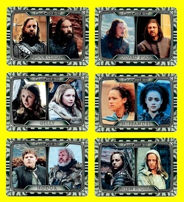Game of Thrones Legends of the Realm Then & Now Progressions Metal Set T15 -T26 - Image 1 of 4