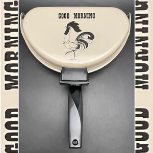 Nordic Ware Good Morning Rooster Non-Stick Frittata Omelet Pan c1964 Made in USA - Picture 1 of 13