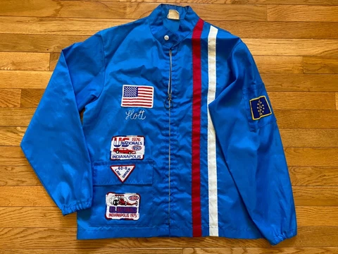 VTG NHRA Racing Jacket Patches Sz M Made in USA RARE Hot Rod Indy Racing 70s Cover