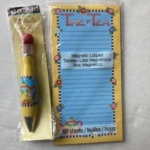 Mary Engelbreit Magnetic Listpad & Pen-Time For Tea - Picture 1 of 7
