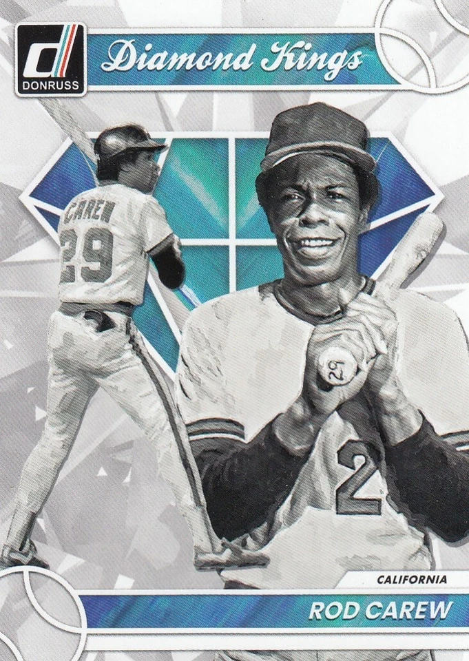 ROD CAREW DONRUSS DIAMOND KINGS ANGELS TWINS HOF #2 2023 23 PANINI - Изображение 1 из 1