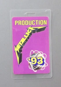 Metallica backstage pass laminated '93 Production (purple) AUTHENTIC OTTO ! - Picture 1 of 1