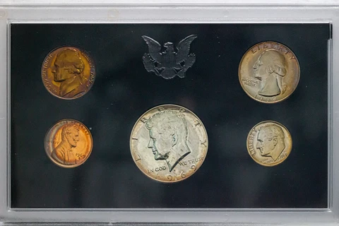 1969-S US MINT PROOF SET TONED BU CHOICE UNC RAINBOW COLOR PENNY GEM (DR) Cover