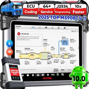 2025 Autel MS908CV II as MS909CV Heavy Duty Truck Diagnostic Scanner programming - Foto 1 di 17