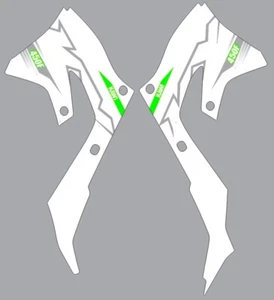 Kit Gráfico Kawasaki KX450f 2019-2023 Calcomanías Gráficas Pegatina Blanco - Imagen 1 de 1