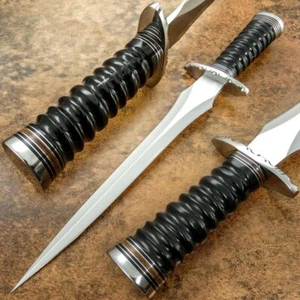 17" SUPERB CUSTOM MADE FORGED TOOL STEEL BLADE, TACTICAL HUNTING SURVIVAL DAGGER - Picture 1 of 5