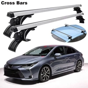 Roof Rack Cross Bars Fits For Toyota Corolla Sedan 2018-2025 Cargo Carrier Rail - Picture 1 of 9