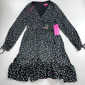 NEW w Tags Betsey Johnson Nordstrom Dress Cookie & Cream Black & White Size 4 - Picture 1 of 12