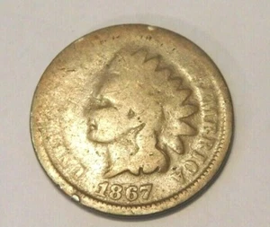 1867 Indian head cent - Picture 1 of 2