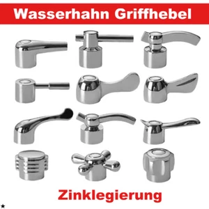 Wasserhahn Griffhebel Patrone Wasserhahn-Griff Knopf Oberteil Chrom Hahn 19 Größ - Bild 1 von 27