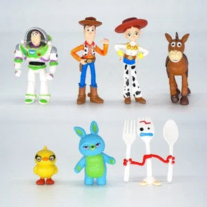 7 Stck. Toy Story 4 Woody Buzz Lightyear Jessie Figur Molde Spielzeug Set Kinder Geschenk - Bild 1 von 15