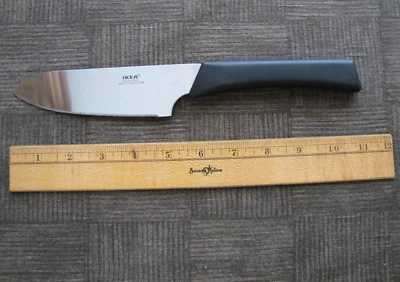 Cuchillo de Chef IKEA Pequeño 11" Inoxidable con Borde Dentado Hoja de 5" con Mango de Plástico Foto 1 de 4