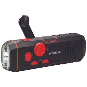 Life+Gear LG38-60675-RED 120-Lumen Stormproof USB Crank Flashlight & Radio - Picture 1 of 1