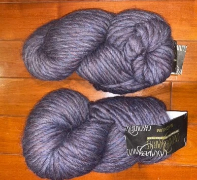 Lot of 2 Cascade Magnum Wool Yarn Super Bulky 123 Yds Variegated Purple - Image 1 of 4