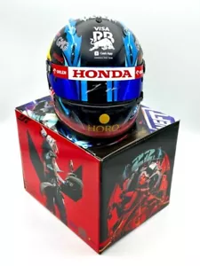 Mini Casco Formula 1 Racing Bulls Yuki Tsunoda Firmato 2024 Spa 1:2 π - Foto 1 di 10