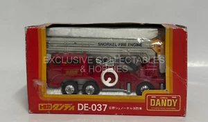 1:82 Tomica Dandy DE-037 - Hino Snorkel Fire Truck - Domestic Cars Series - Picture 1 of 4