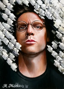 Limitierte Auflage ACEO DRUCK SG-1 Stargate Daniel Jackson Michael Shanks Mishkova - Bild 1 von 1