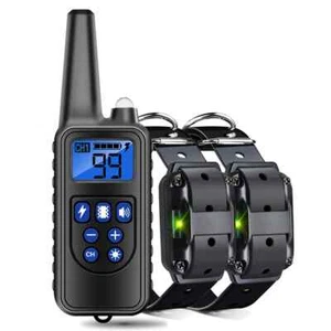 Rechargeable Waterproof Dog Training Collar with Vibration and Clicker - Picture 1 of 18