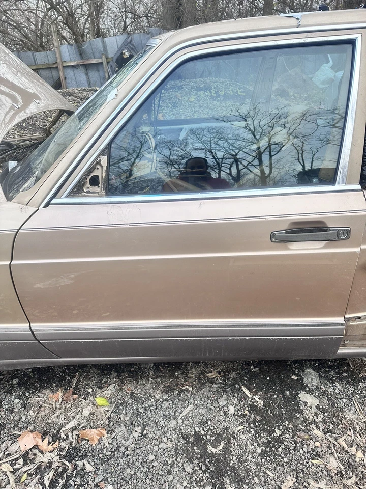 86-91 Mercedes W126 420SEL Driver Door Assembly Beige 👍 OEM Foto 1 de 4