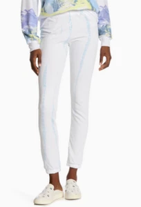 WILDFOX Know Tie-Dye Print Pants Blue Skies S NWT $98 - Picture 1 of 3