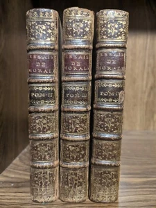 Antique 1733 Essais De Morale Contenus En Divers Traités Vols 2,3 & 4 Hardcovers - Imagen 1 de 9