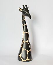 Giraffe, Giraffenkopf Höhe 36-38 cm Holzgiraffe handgefertigt aus Südafrika neu